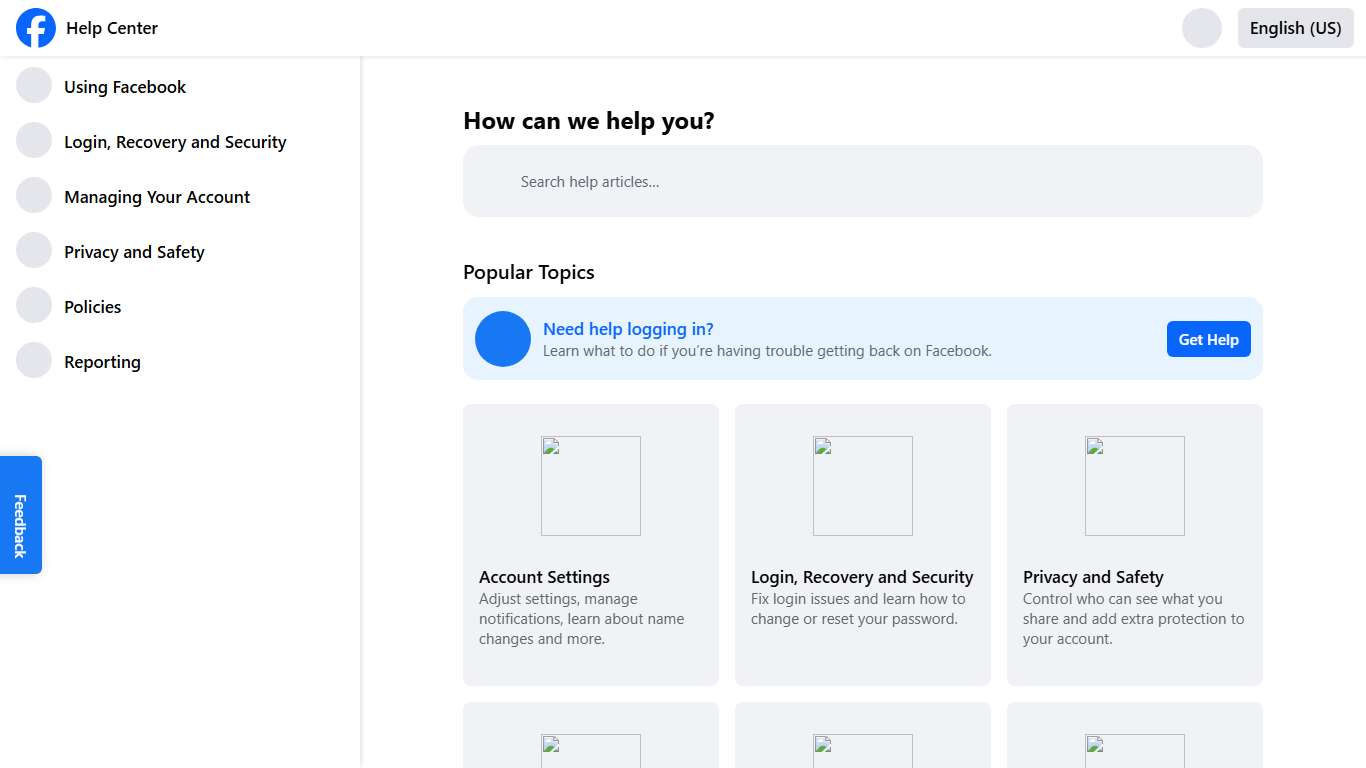 Facebook Help Center